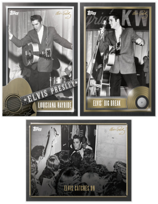 2022 Topps Elvis Presley: The King of Rock and Roll 3-Card Bundle - Cards #7-9