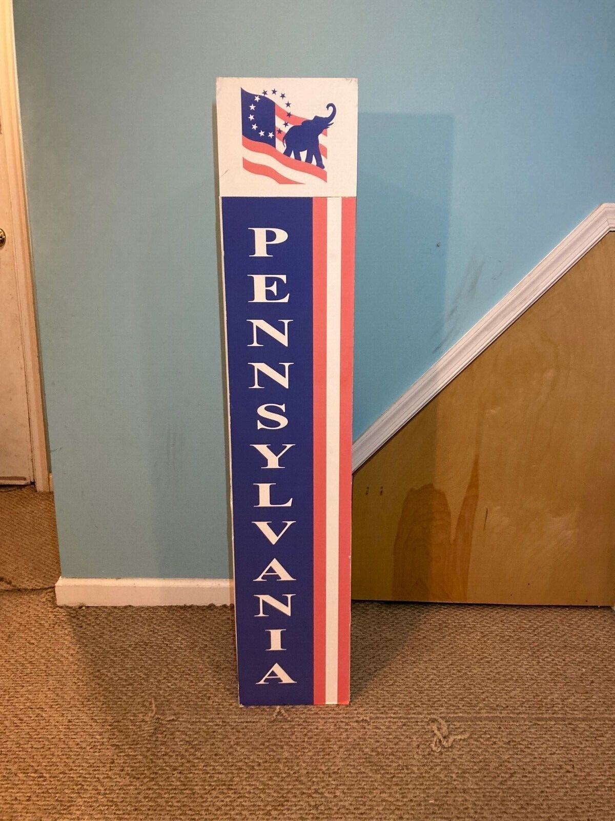 2000 Republican National Convention (GOP) Pennsylvania State Stanchion / Sign