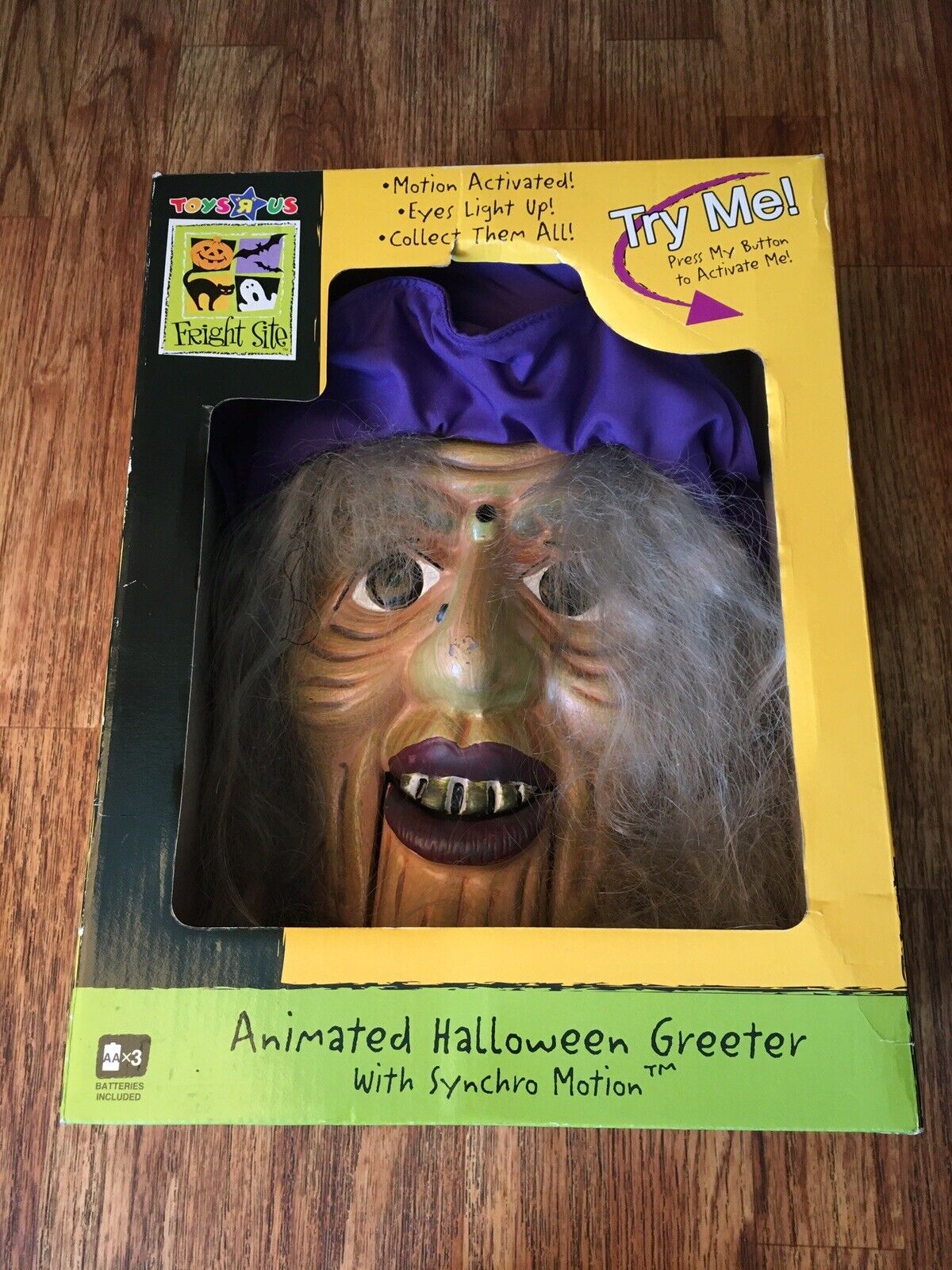 Animated Witch Greeter Halloween Decor ToysRUs Fright Site NRFB Sold As Untested