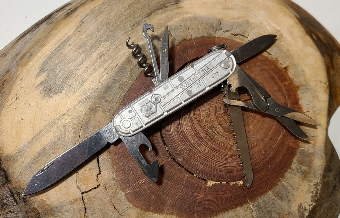 Victorinox Climber Silver Tech Swiss Army Knife Excellent Condition