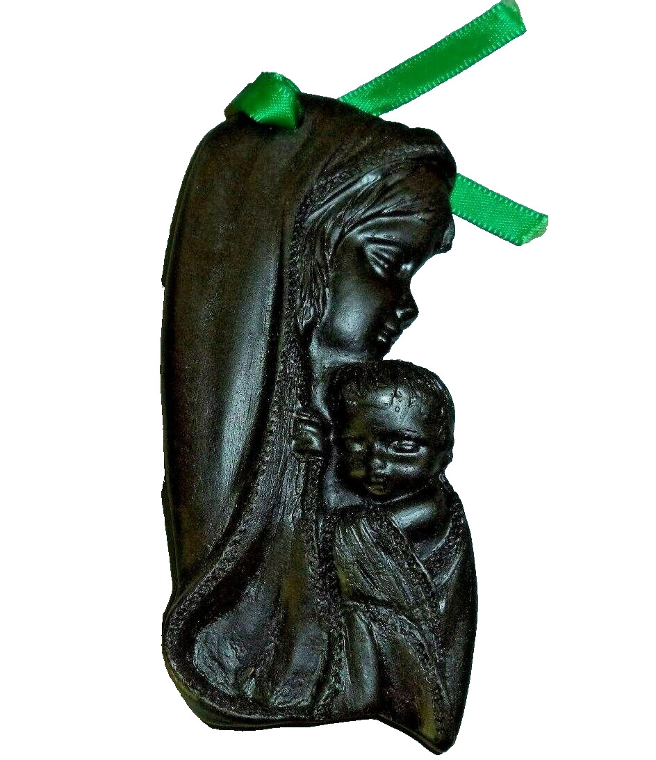 Irish Madonna Child Peat Turf ornament Tyrone Christian Catholic gift religious