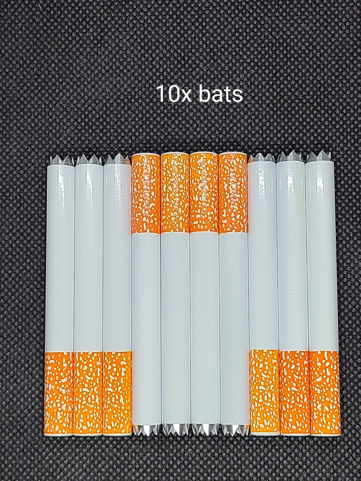 10x Metal Sawtooth One Hitter Dugout Pipe Cigarette Bat Large 3\