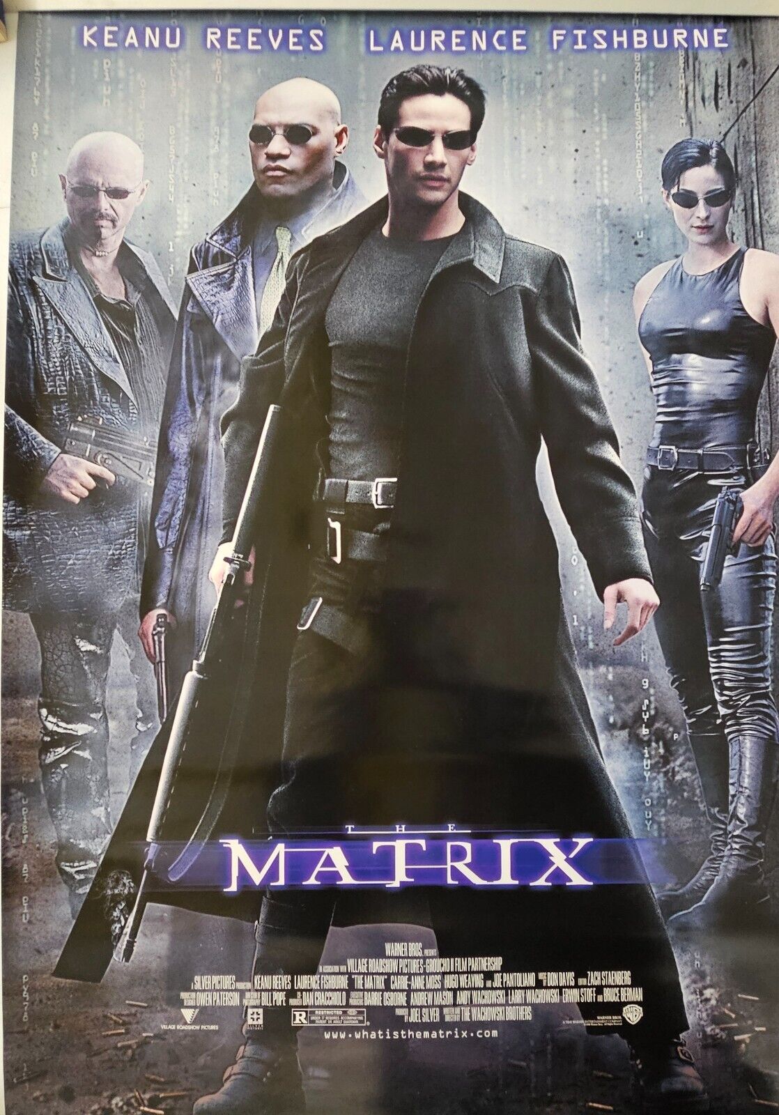Keanu Reeves  Laurence  Star in THE MATRIX  27 x 40 Movie poster