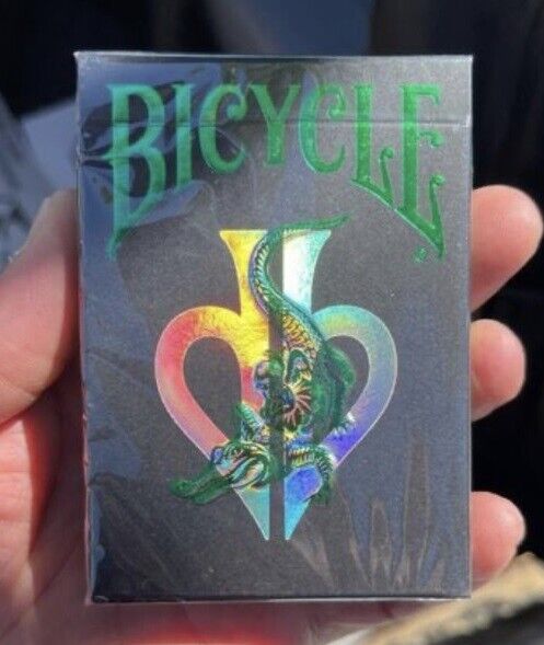 Bicycle David Blaine Gator Back Holographic Playing Cards IN SPADES Gatorbacks