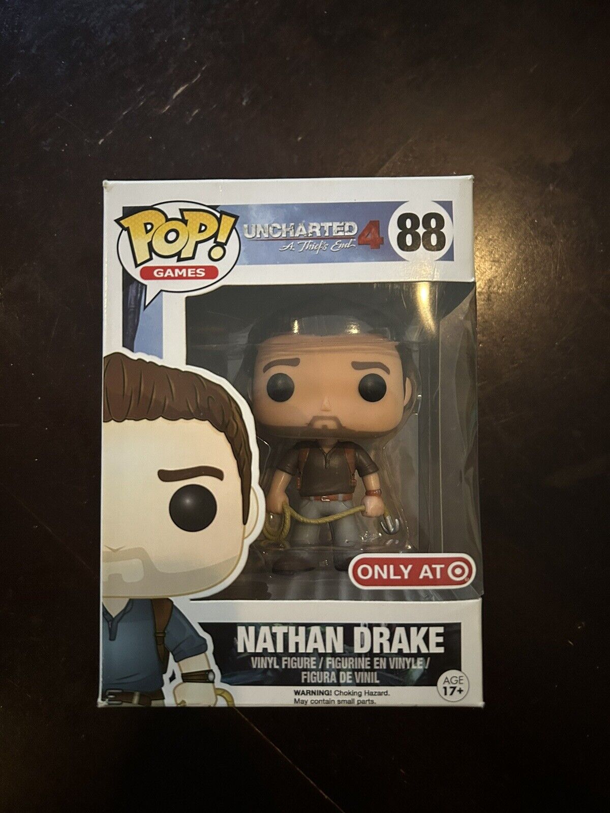 Funko Pop Games  - Uncharted Nathan Drake (Brown shirt) - Target (Exclusive) #88