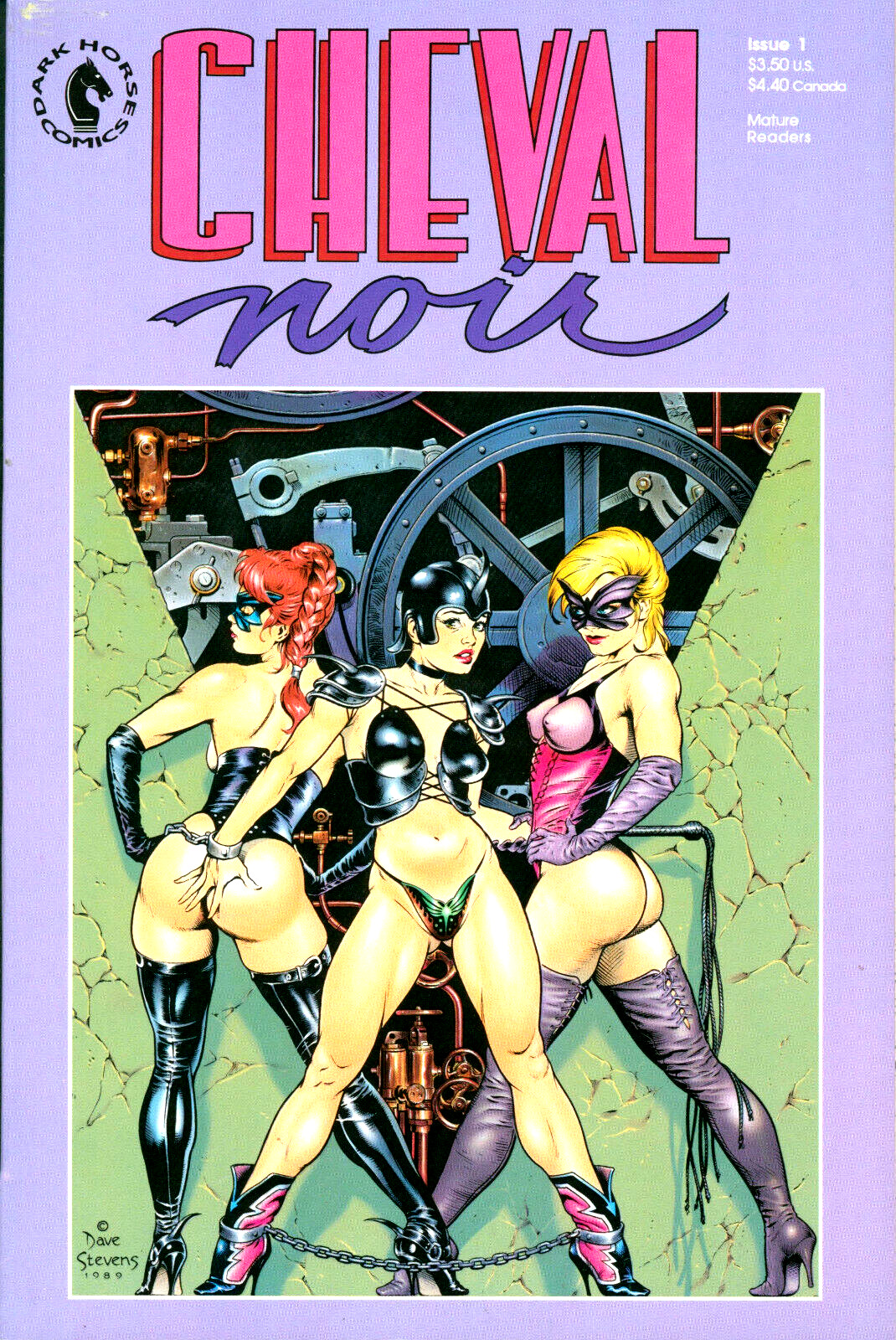 Cheval Noir #1 Dave Stevens Cover Dark Horse Comics 1989 VF