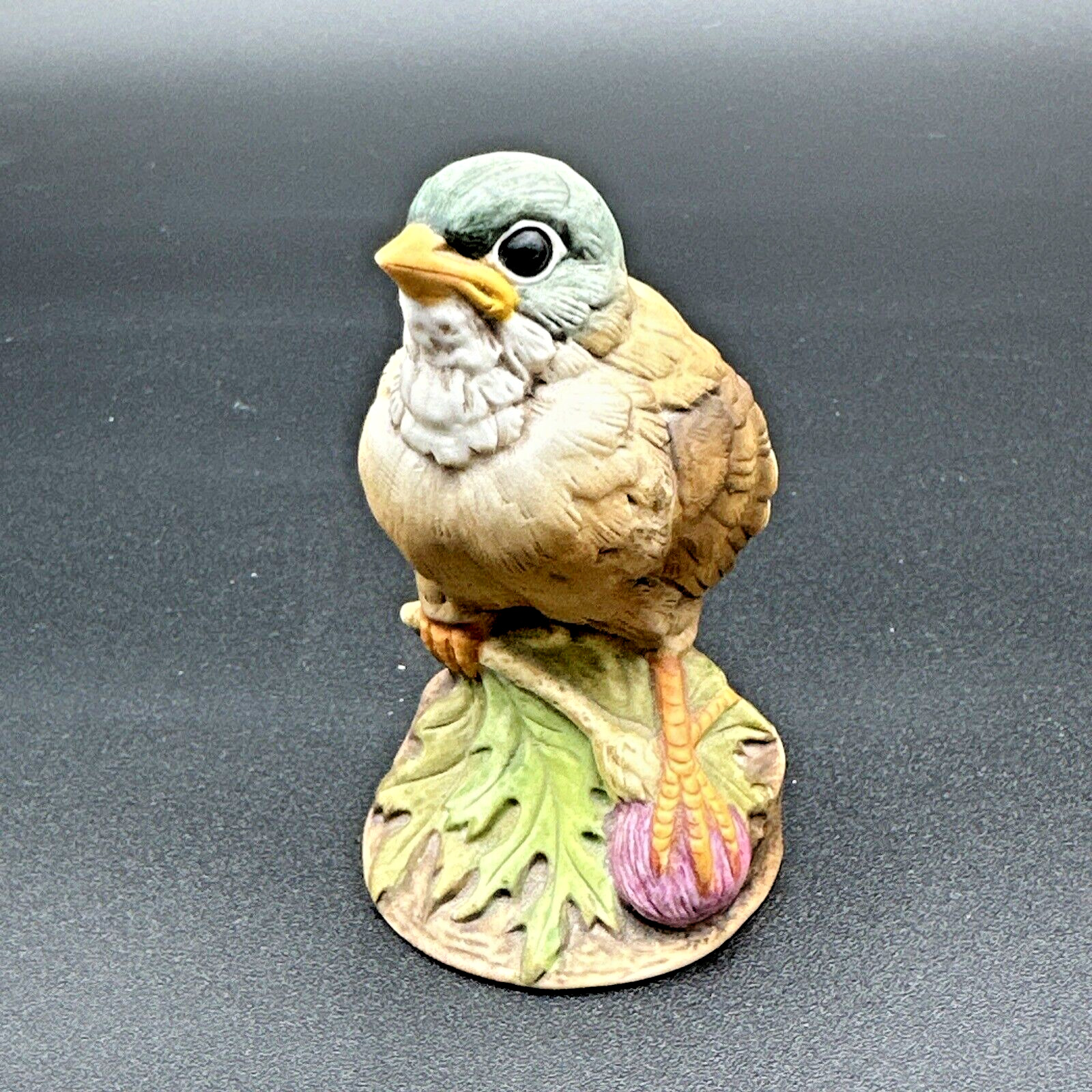 Vintage Ceramic Baby Gold Finch Bird Andrea By Sadek Japan #6350  Estate Piece
