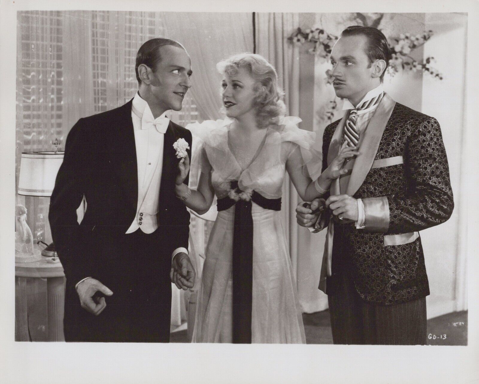 HOLLYWOOD BEAUTY GINGER ROGERS + FRED ASTAIRE STUNNING PORTRAIT 1950s Photo C46