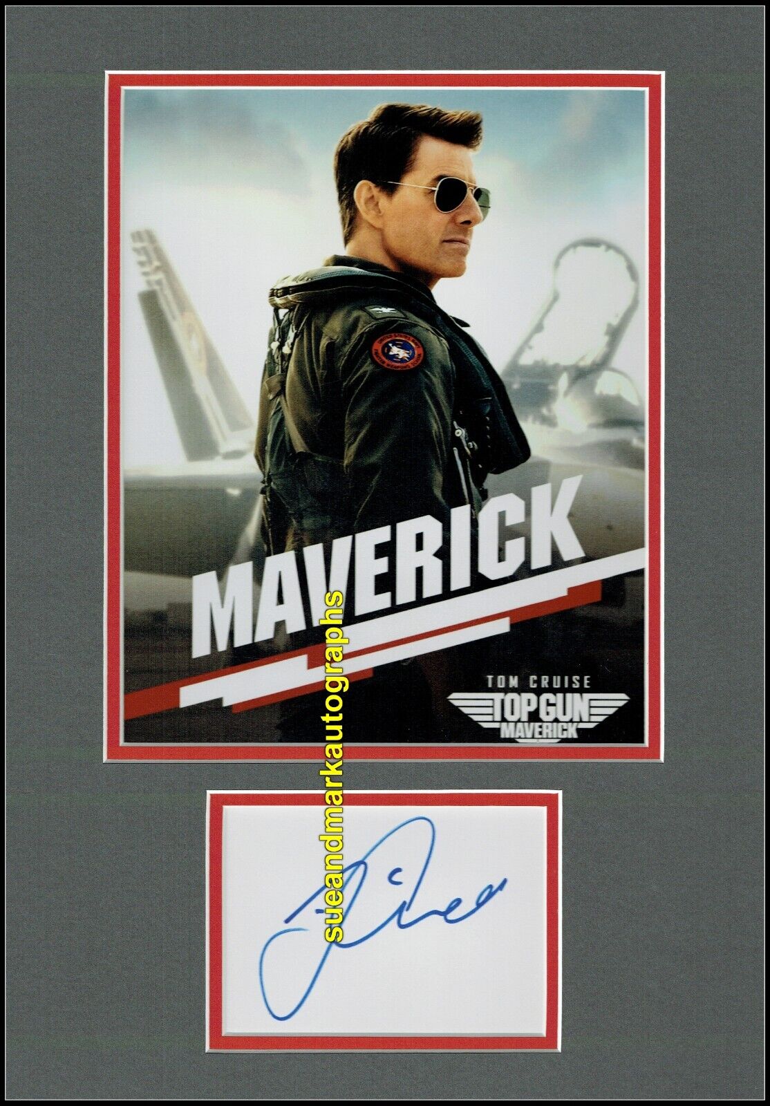 Tom Cruise Maverick Top Gun Mission Impossible Autograph Signed UACC RD 96