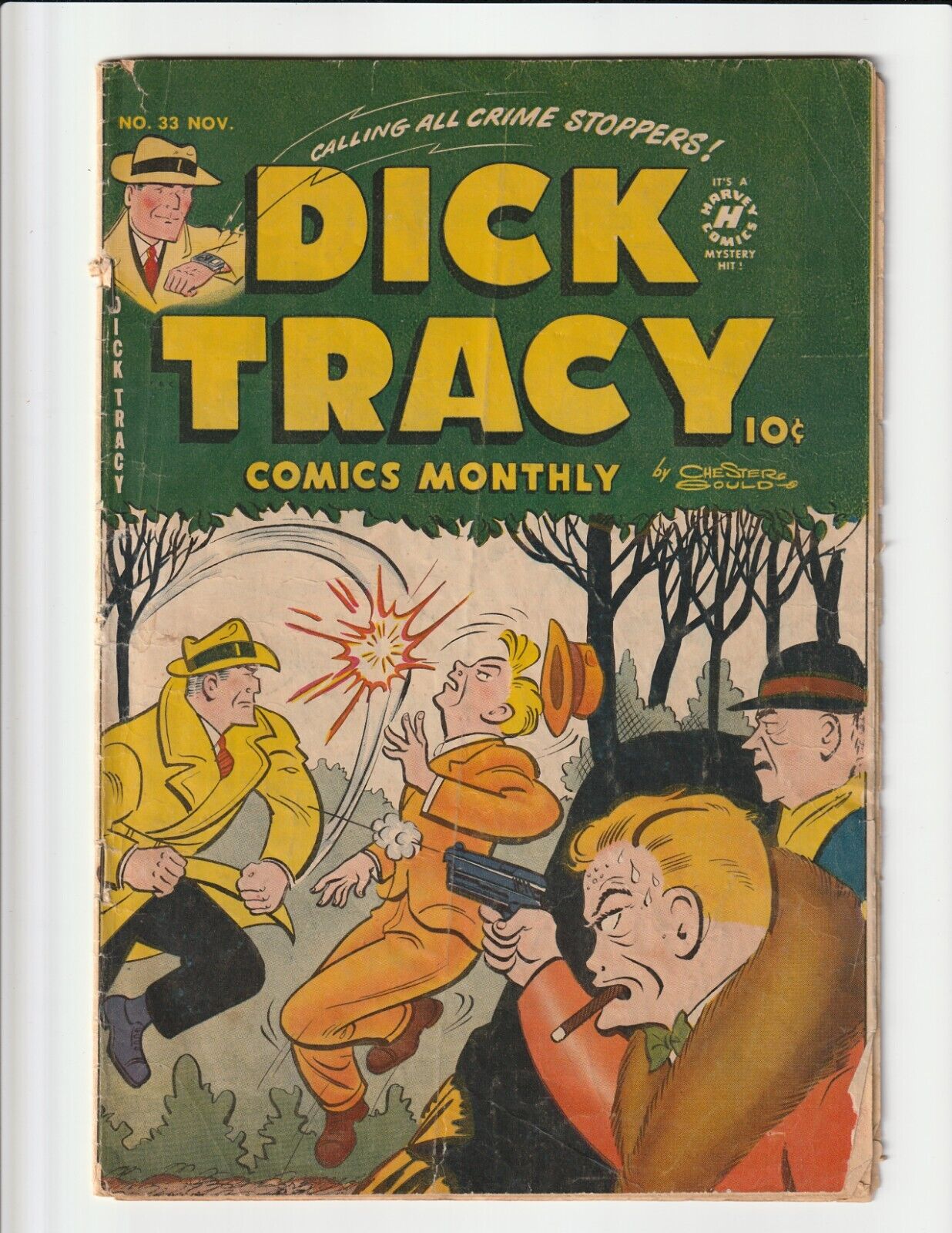 DICK TRACY MONTHLY #33 (1950) VERY LOW GRADE HARVEY COMICS RARE HTF SCARCE