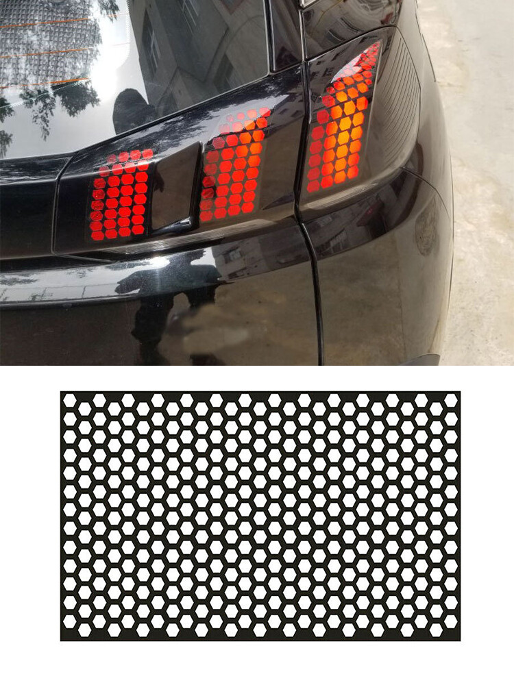 Car & Truck Exterior Mouldings & Trim Black Car Rear Tail Light Cover