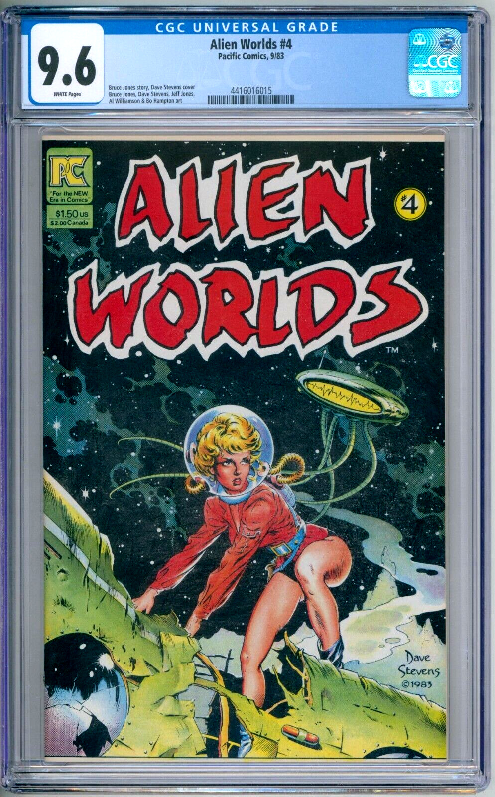 Alien Worlds 4 CGC Graded 9.6 NM+ Dave Stevens Pacific Comics 1983