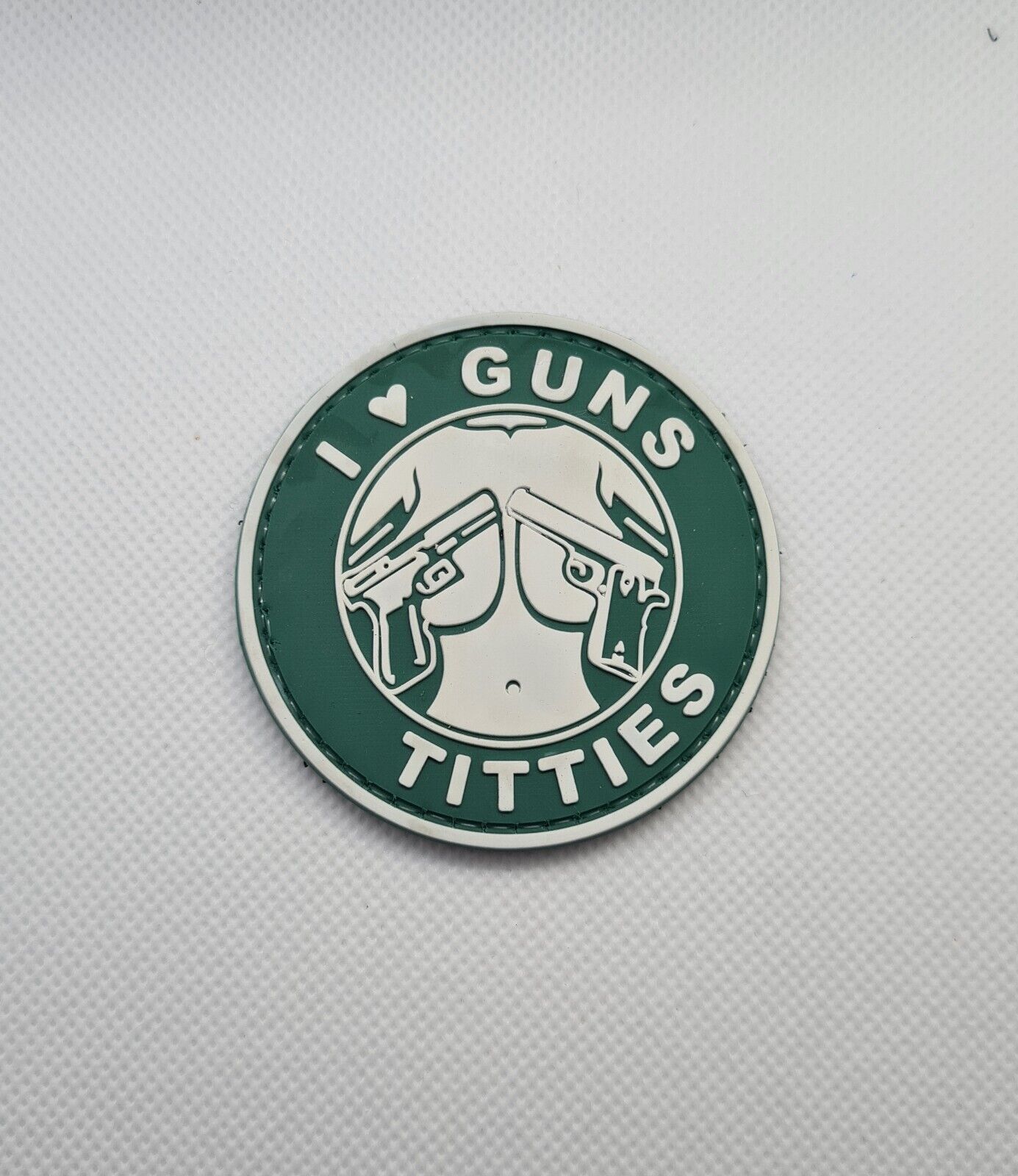 Love Guns and Titties 3D PVC Tactical Morale Patch – Hook Backed