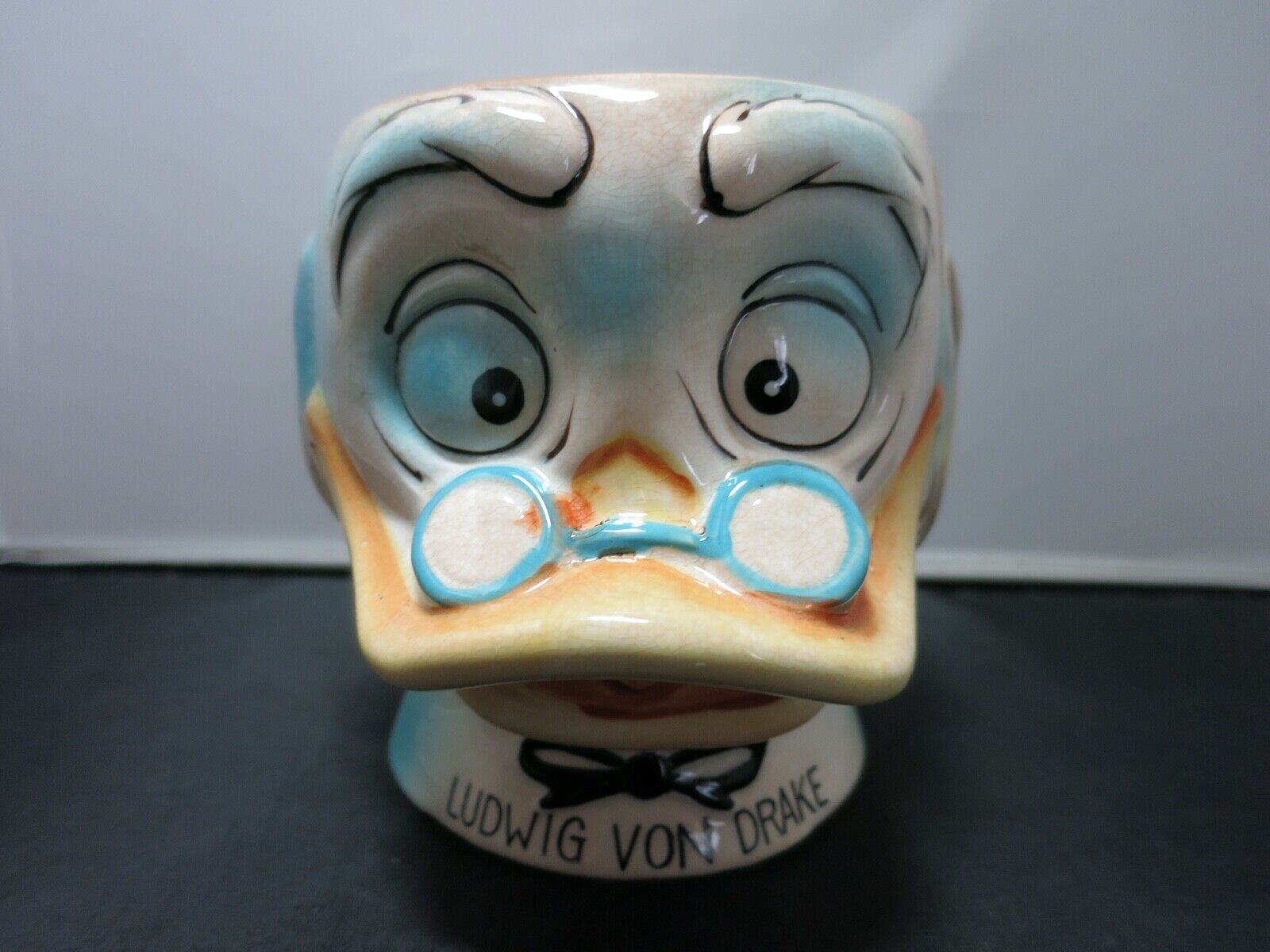 Ludwig Von Drake Walt Disney Cookie jar 1961 No Lid Jar only