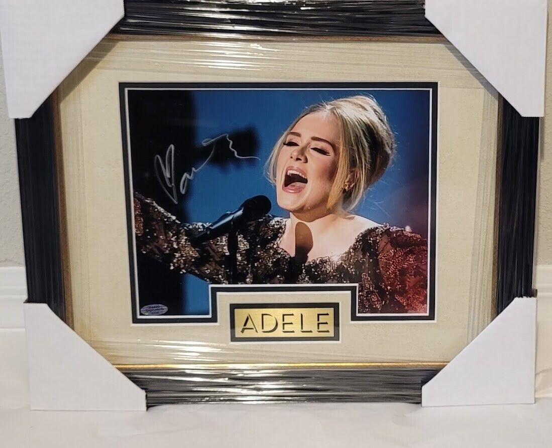Adele Adkins Signed Autographed 8x10  Framed Picture COA