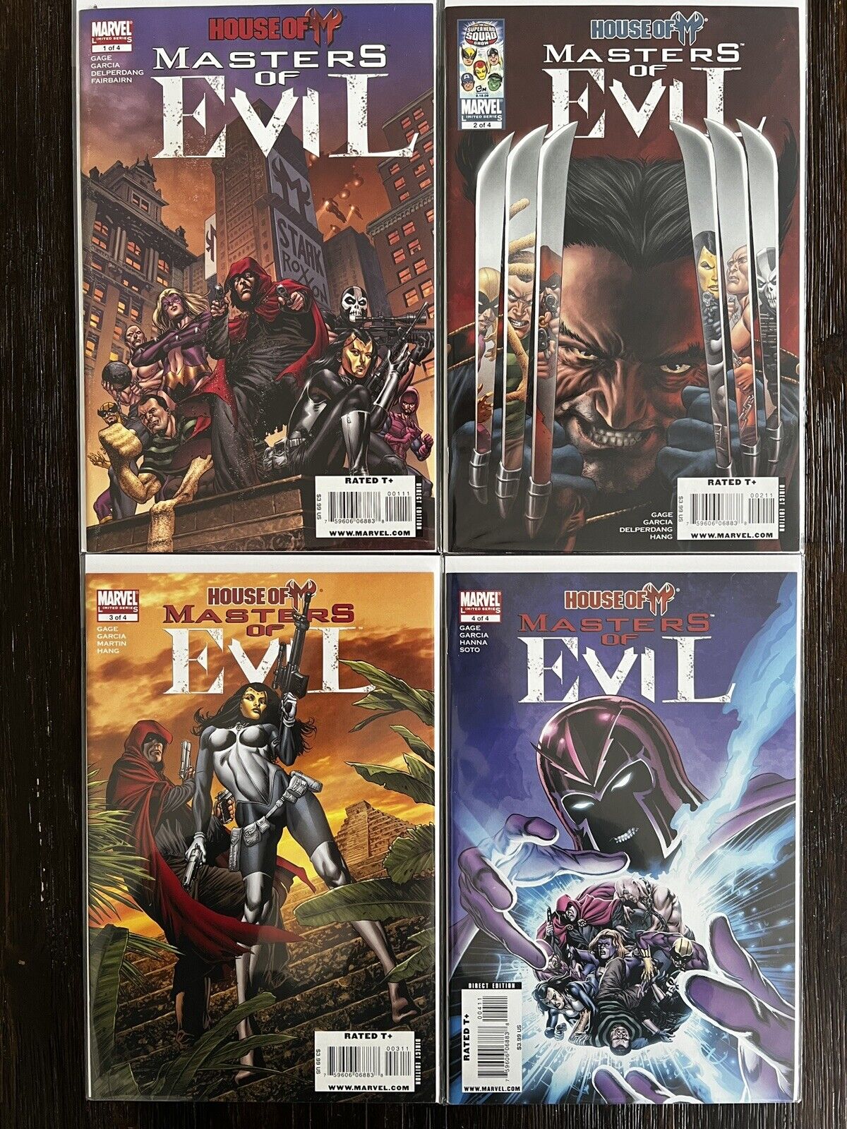 House of M: Masters of Evil #1-4 Complete Series (2009) Marvel Comics VF/NM
