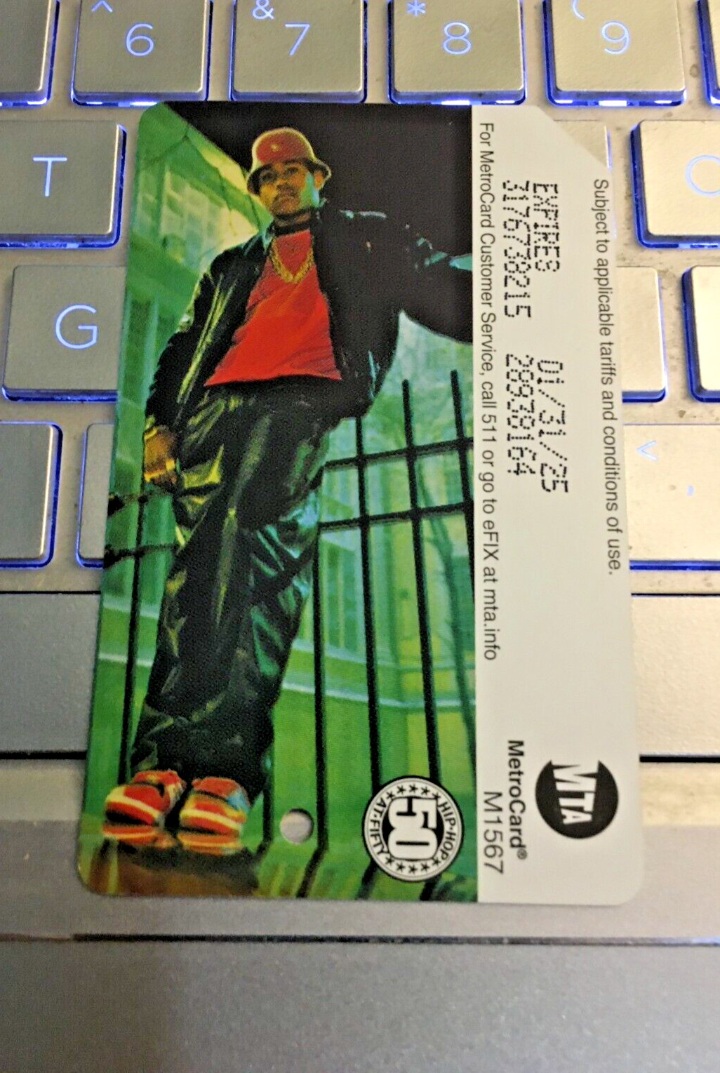 LL Cool J Limited Edition Hip Hop’s 50th Anniversary 2023 NYC Metrocard