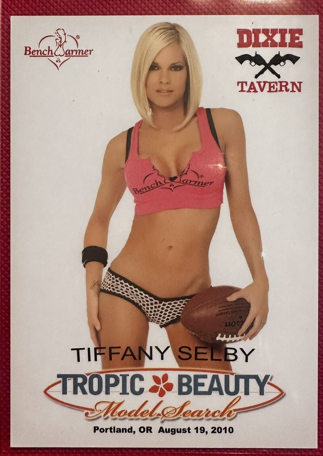 TIFFANY SELBY 2010 BenchWarmer Tropic Beauty Model Search #11 Dixie Tavern