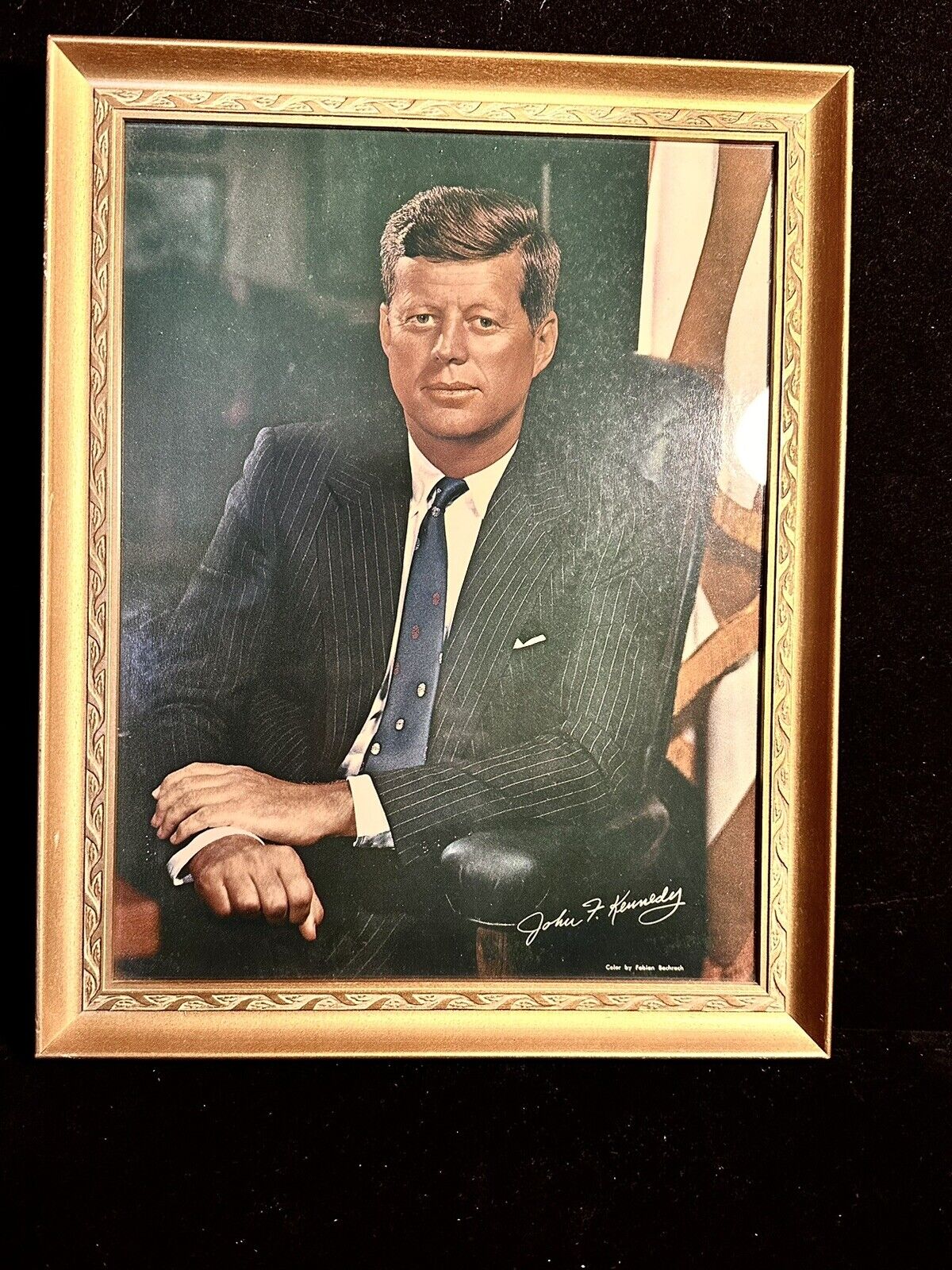 John F. Kennedy Signed Photo in frame - Excellent Condition-vintage