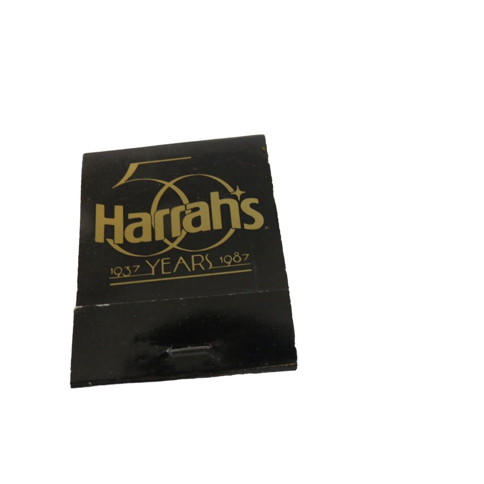 Harrah's 50 1937-1987 Reno Lake Tahoe Atlantic City Matchbook Advertising Casino
