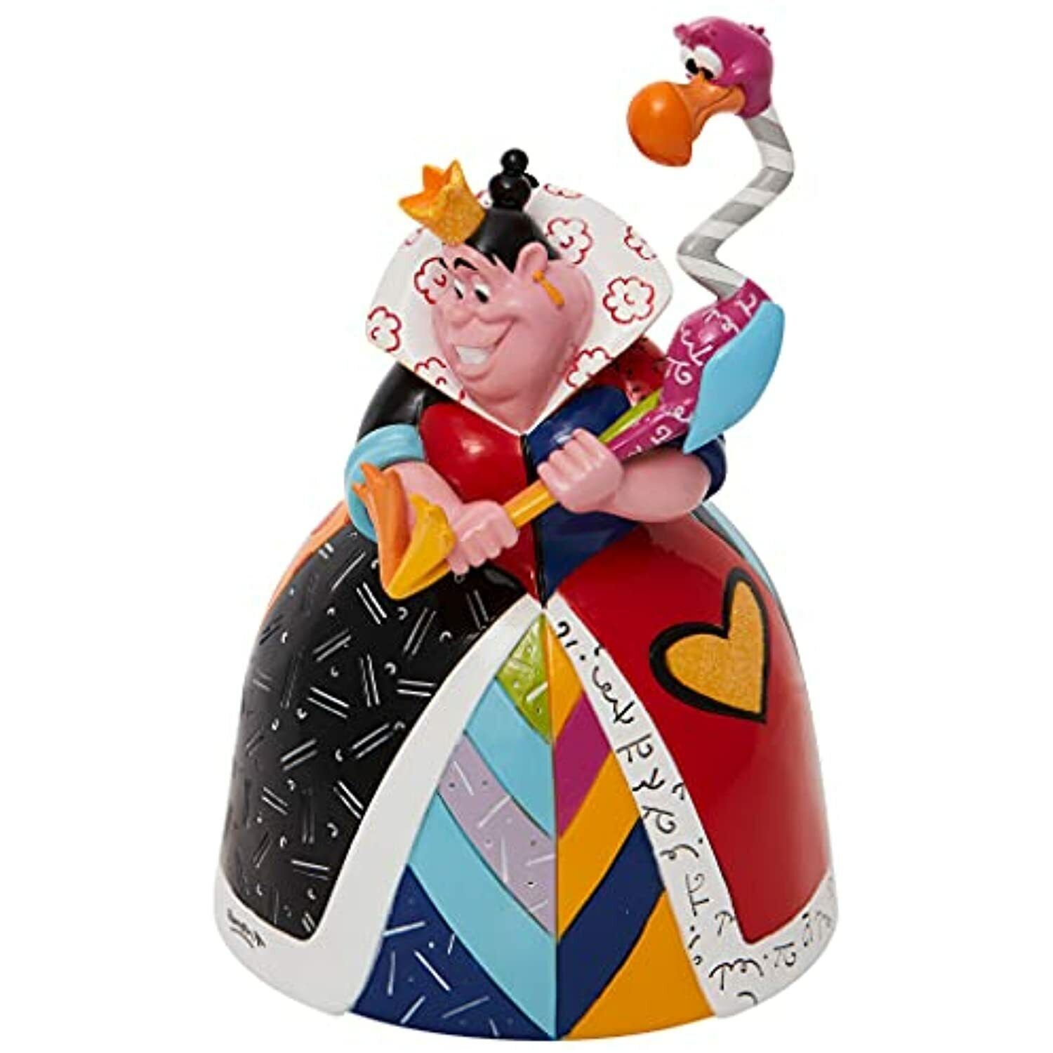 Disney by Britto Alice in Wonderland Queen of Hearts Holding Flamingo 6008525
