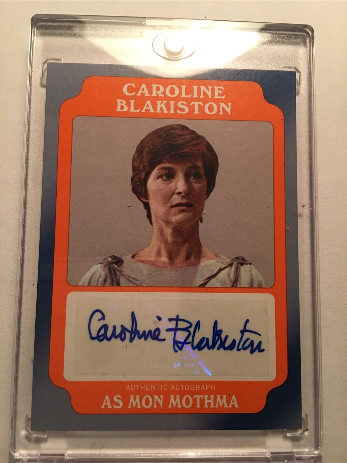 Caroline Blakistin Mon Mothma Star Wars Rouge One 1/1 Autographed Card