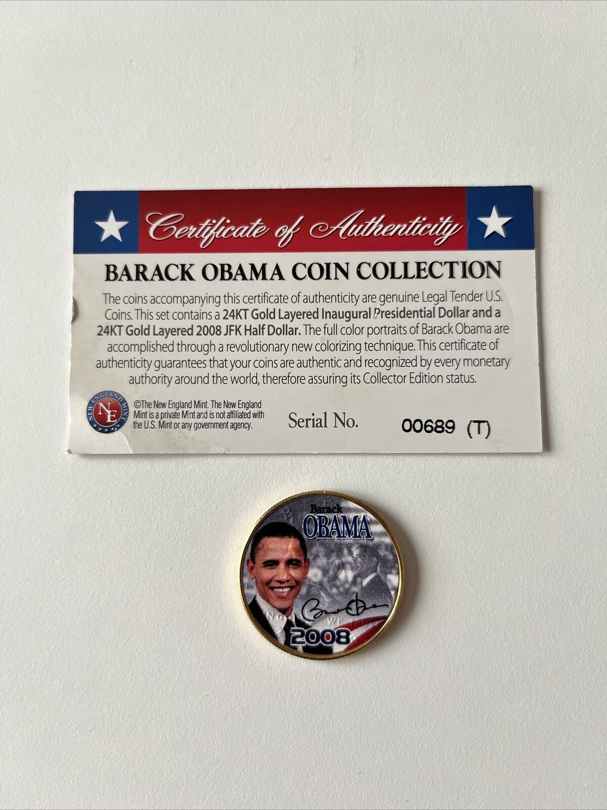 Barack Obama Collectible Coin With COA