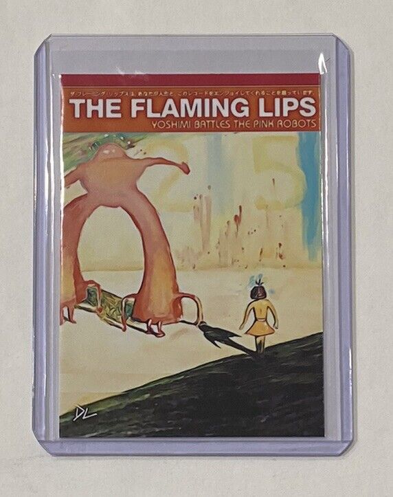 The Flaming Lips Limited Artist Signed Yoshimi Battles The Pink Robots Card 1/10