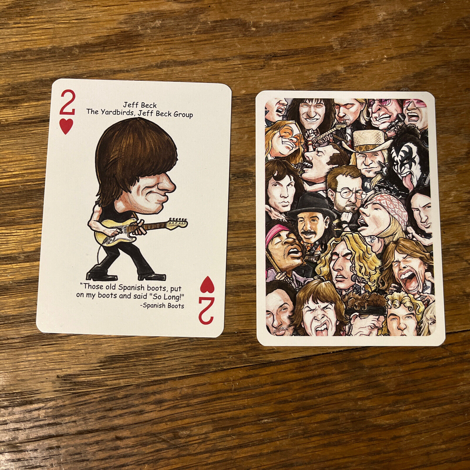 2012 Hero Decks Presents Rock 'n Roll Playing Card Jeff Beck The Yardbirds