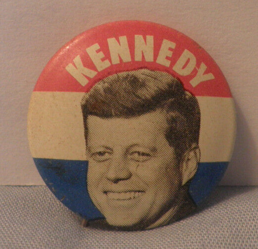 John F. Kennedy 1960 Campaign Pinback Button-Measures 1\