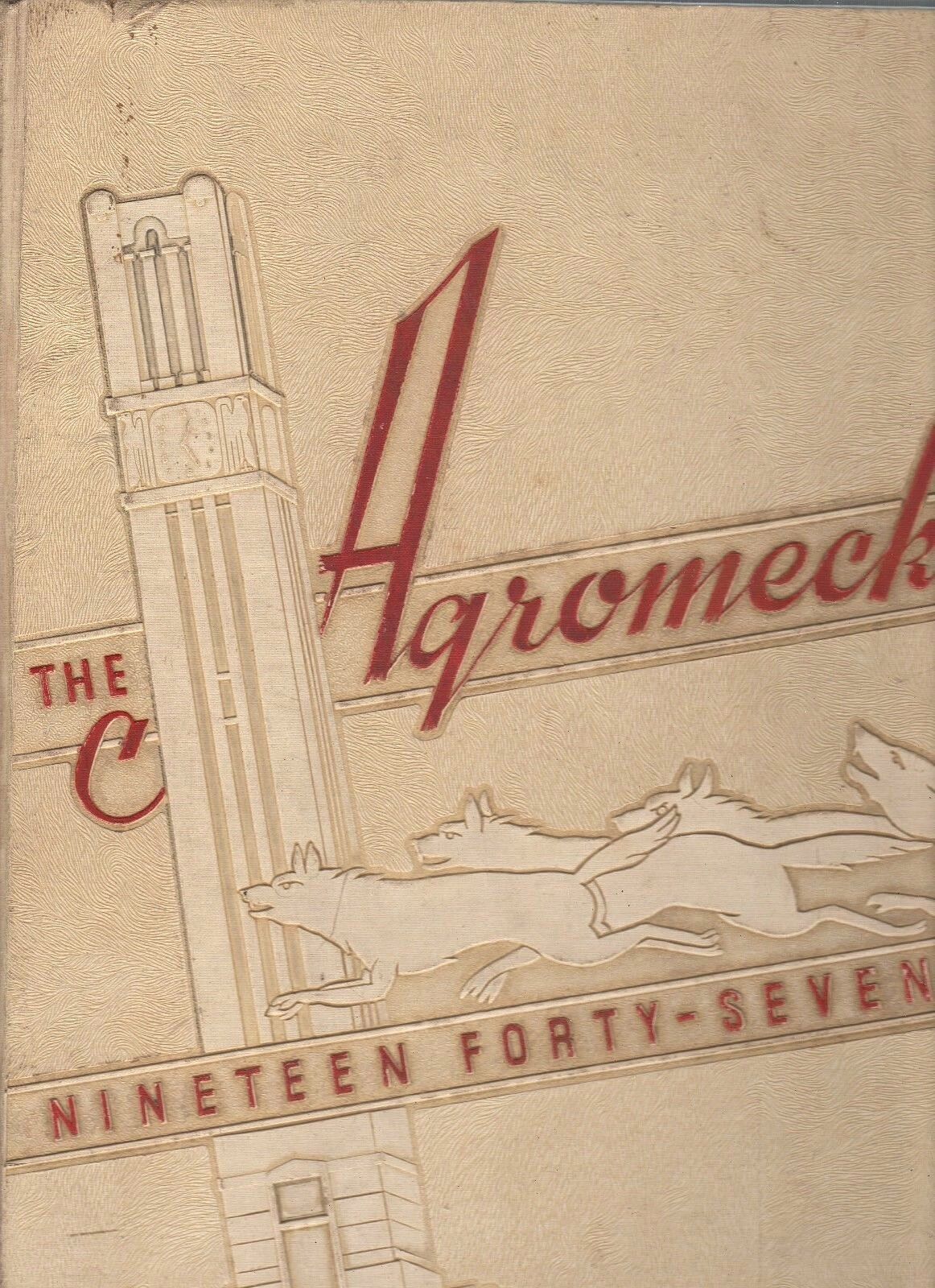 Original 1947 North Carolina State College Yearbook-The Agromeck