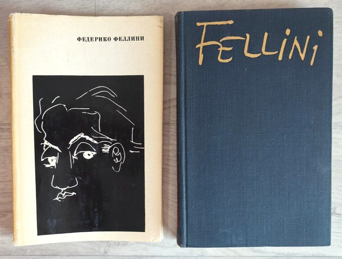 1968 Federico Fellini Film director Cinema Art Movie Biography Shot Russian book