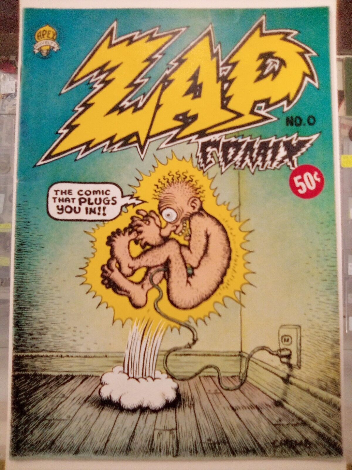 Zap Comix 0 apex Robert Crumb 50 cent cover.