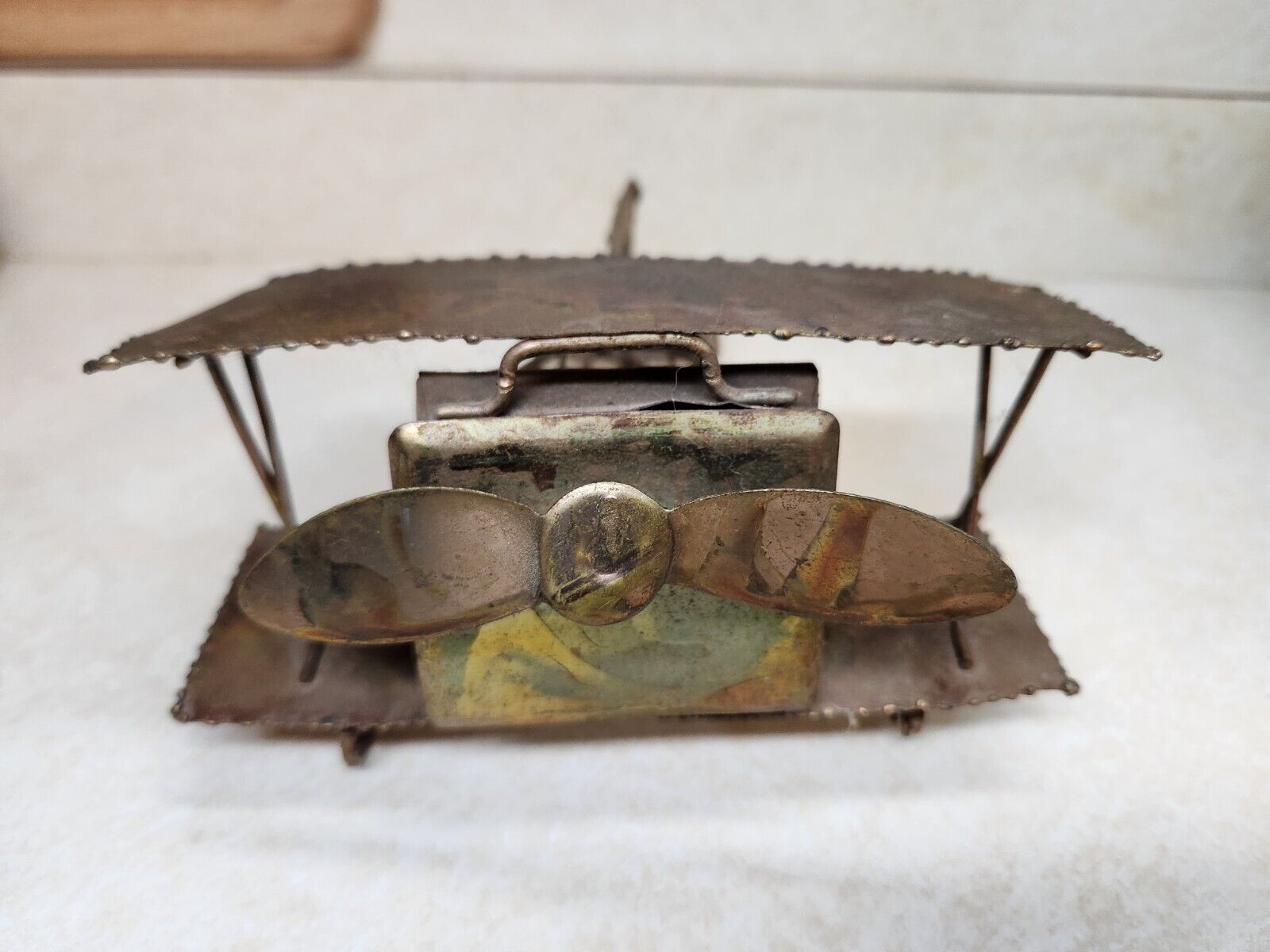 Vintage Berkeley Copper Plane Music Box