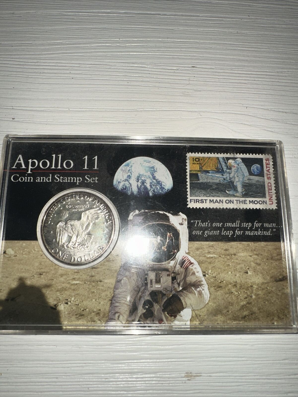 Apollo 11 Coin And Stamp Set American Portraits 
