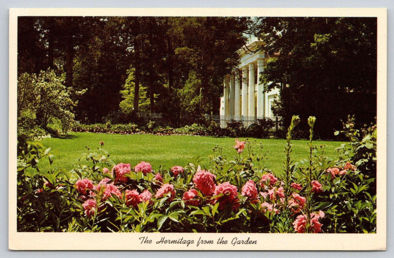 Postcard TN Nashville The Hermitage From The Garden Andrew Jackson