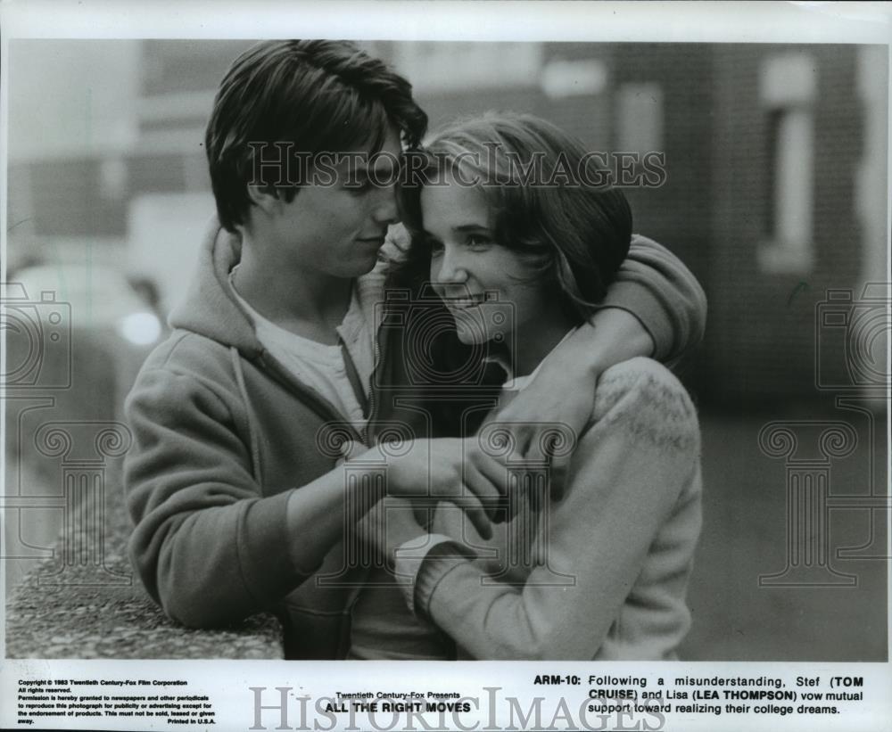 1983 Press Photo Tom Cruise and Lea Thompson in \