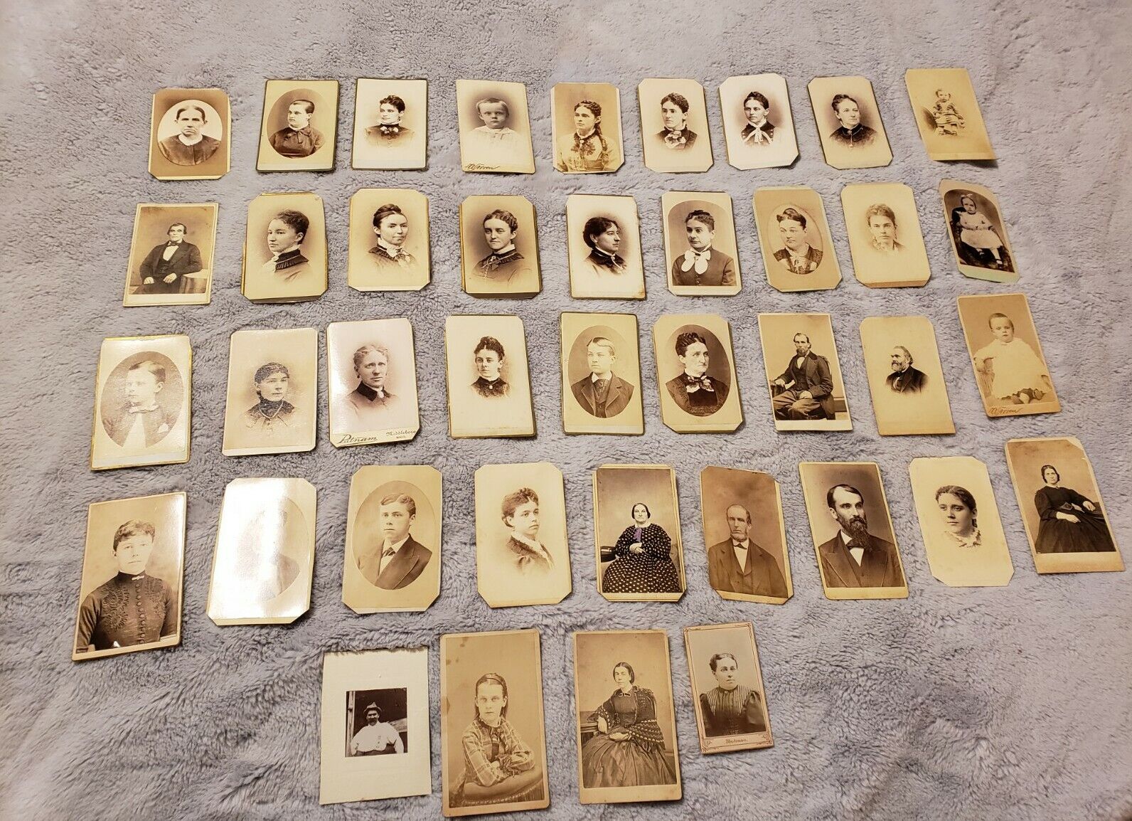 Victorian Carte De Visites From Middleboro, Mass.  Area. Huge Family Lot. 