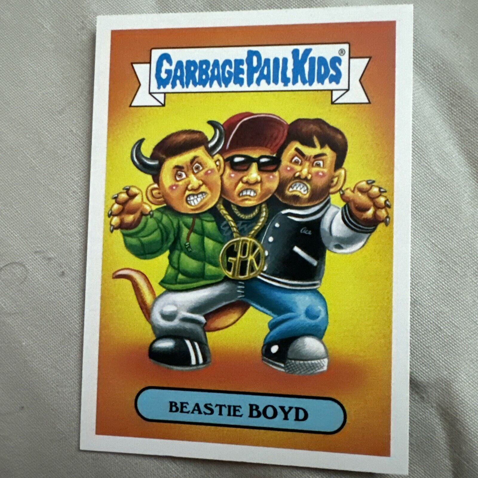 The Beastie Boys Topps Garbage Pail Kids Card