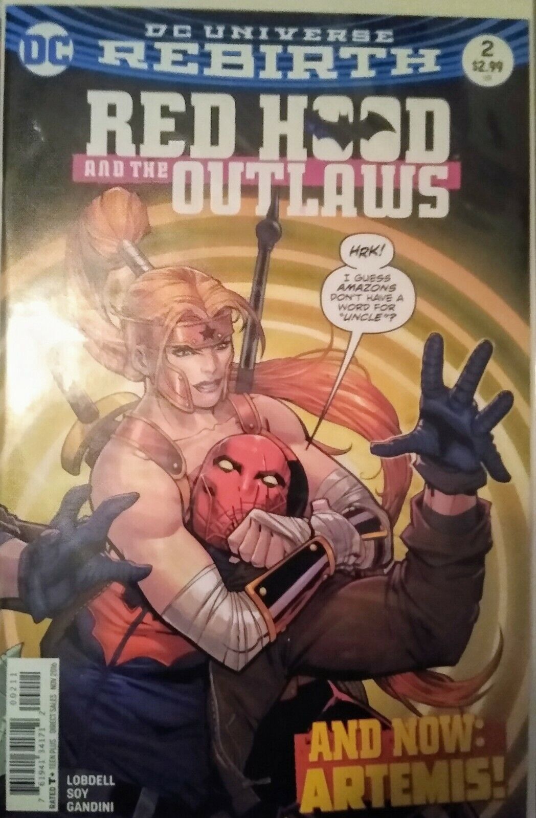 Red Hood and the Outlaws #2 NOV 2016 DC Universe Rebirth NM 