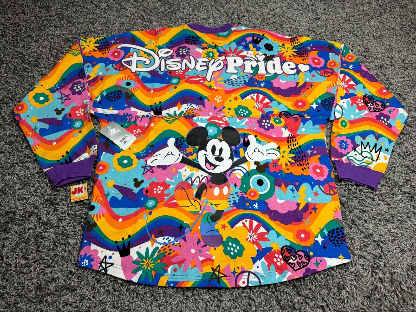 NEW Disney Spirit Jersey Adult Large Rainbow Pride Mickey Mouse Parks 2023