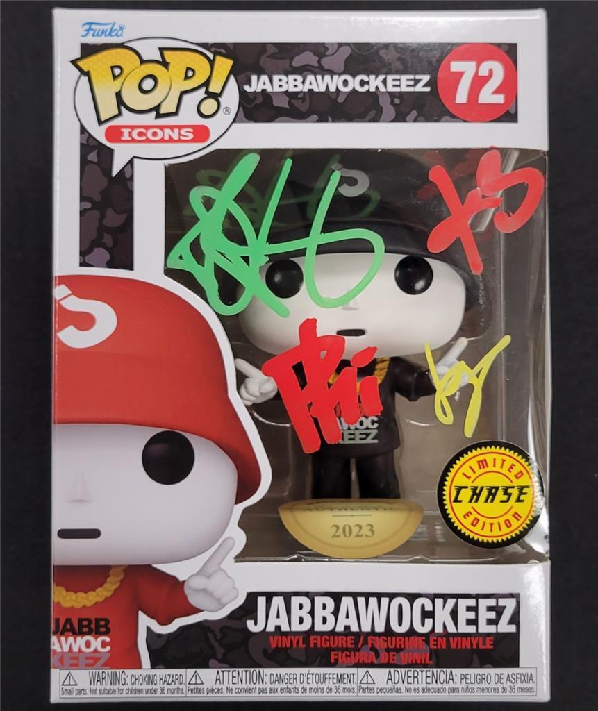 Jabbawockeez authentic signed Funko Pop CHASE vinyl figure #72 w/ 4 autographs