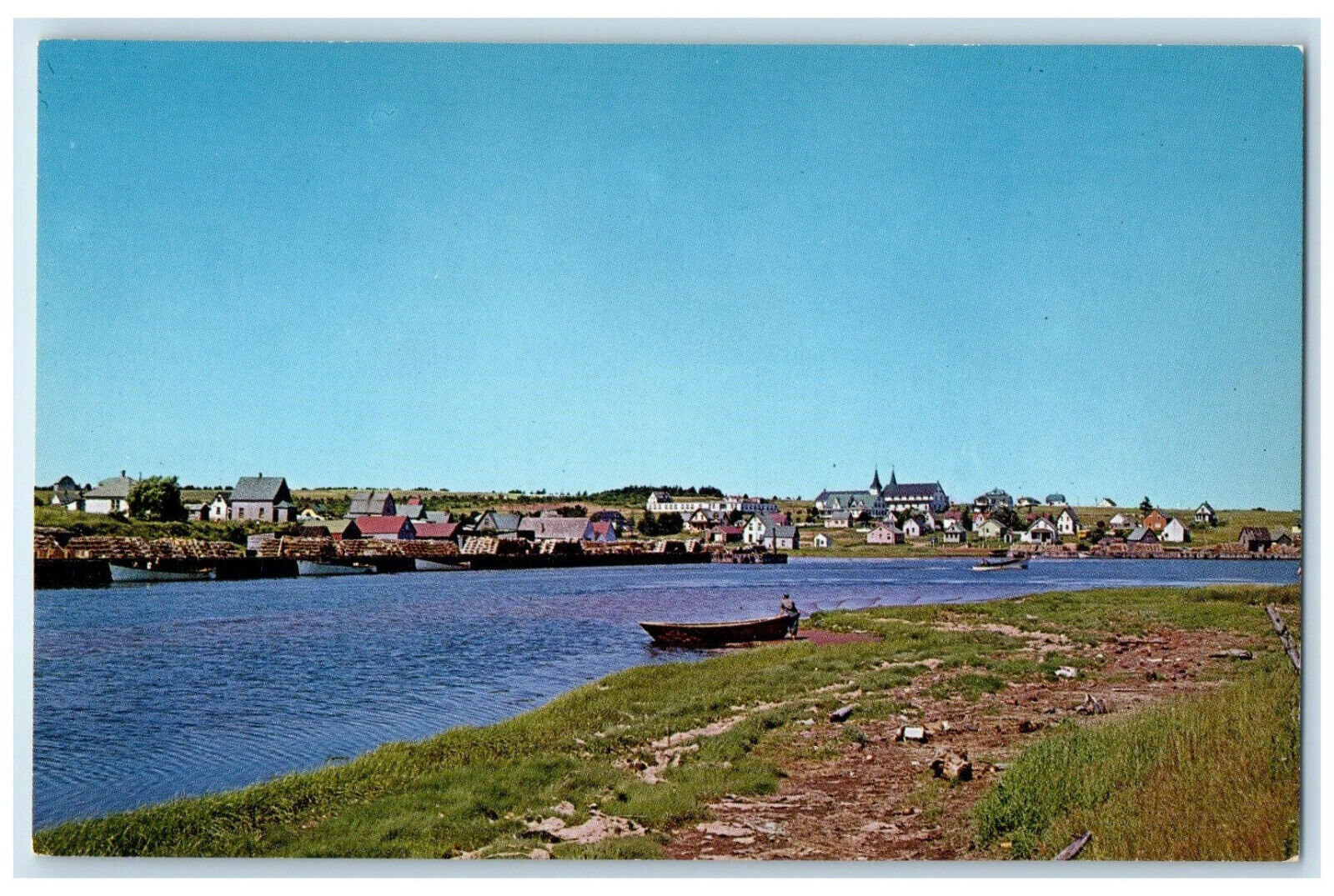 c1960\'s Fishing Village of North Rustico Prince Edward Island Canada Postcard