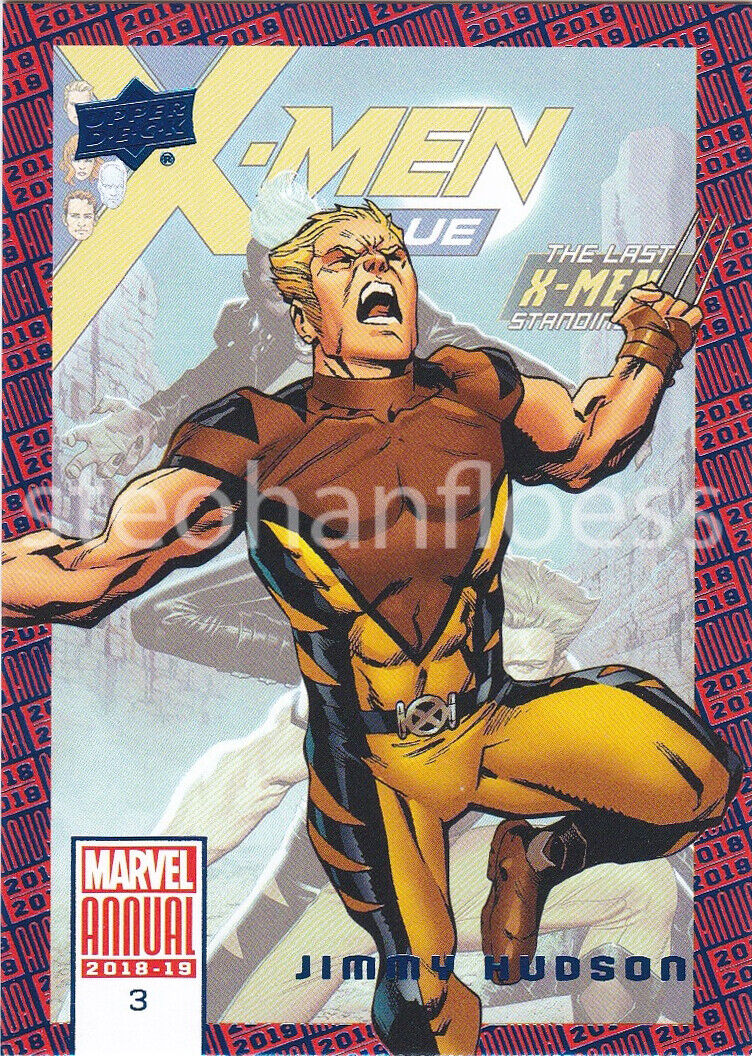 2018 2019 Upper Deck Marvel Annual Blue Parallel You Pick Finish Your Set