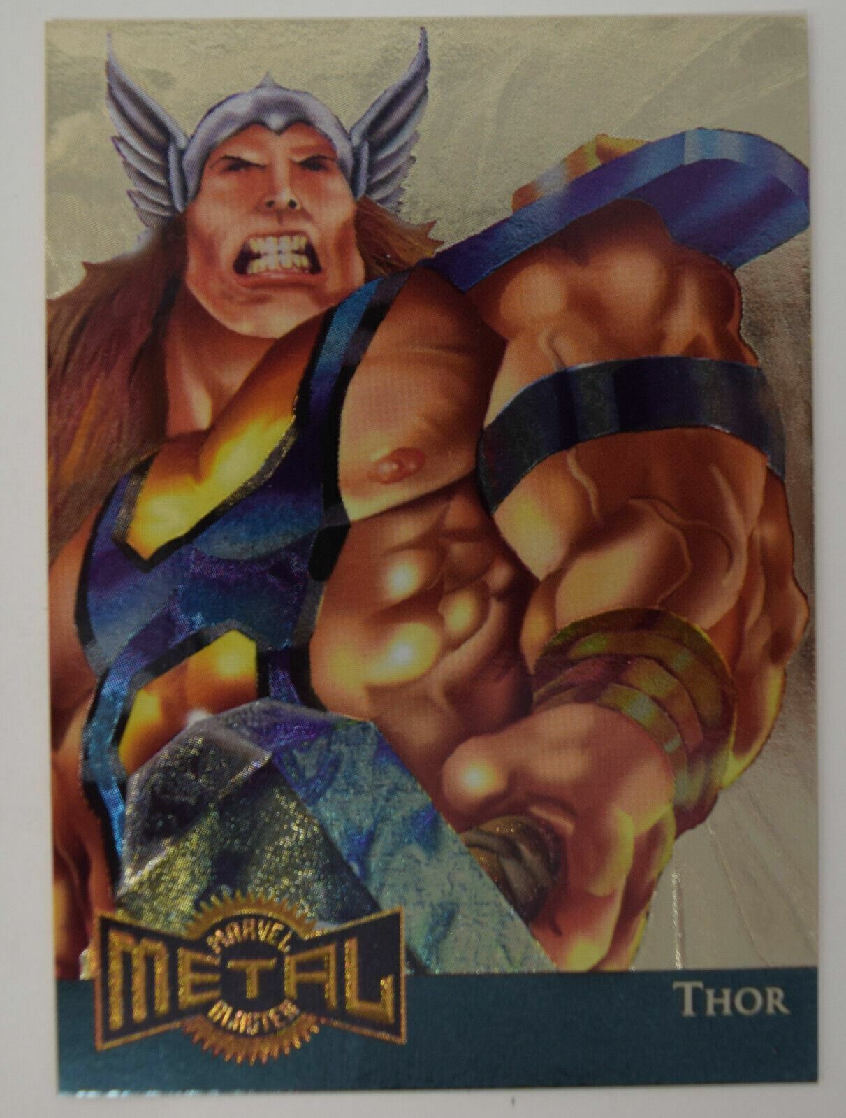 Fleer Marvel Metal Gold Blaster Thor 1995 15 Darick Robertson Card