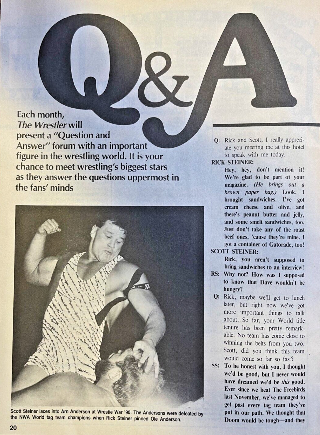 1990 Pro Wrestlers Rick & Scott Steiner
