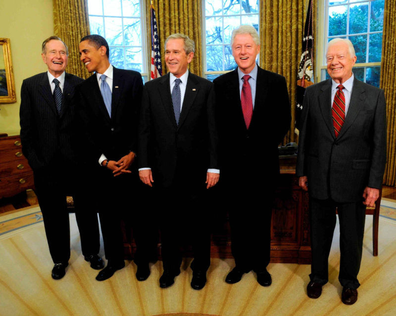 President Obama George Bush Clinton 8 x 10 Photo Photograph Picture