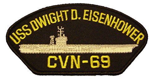 USS DWIGHT D EISENHOWER CVN-69 PATCH USN SHIP NIMITZ CLASS AIRCRAFT CARRIER IKE
