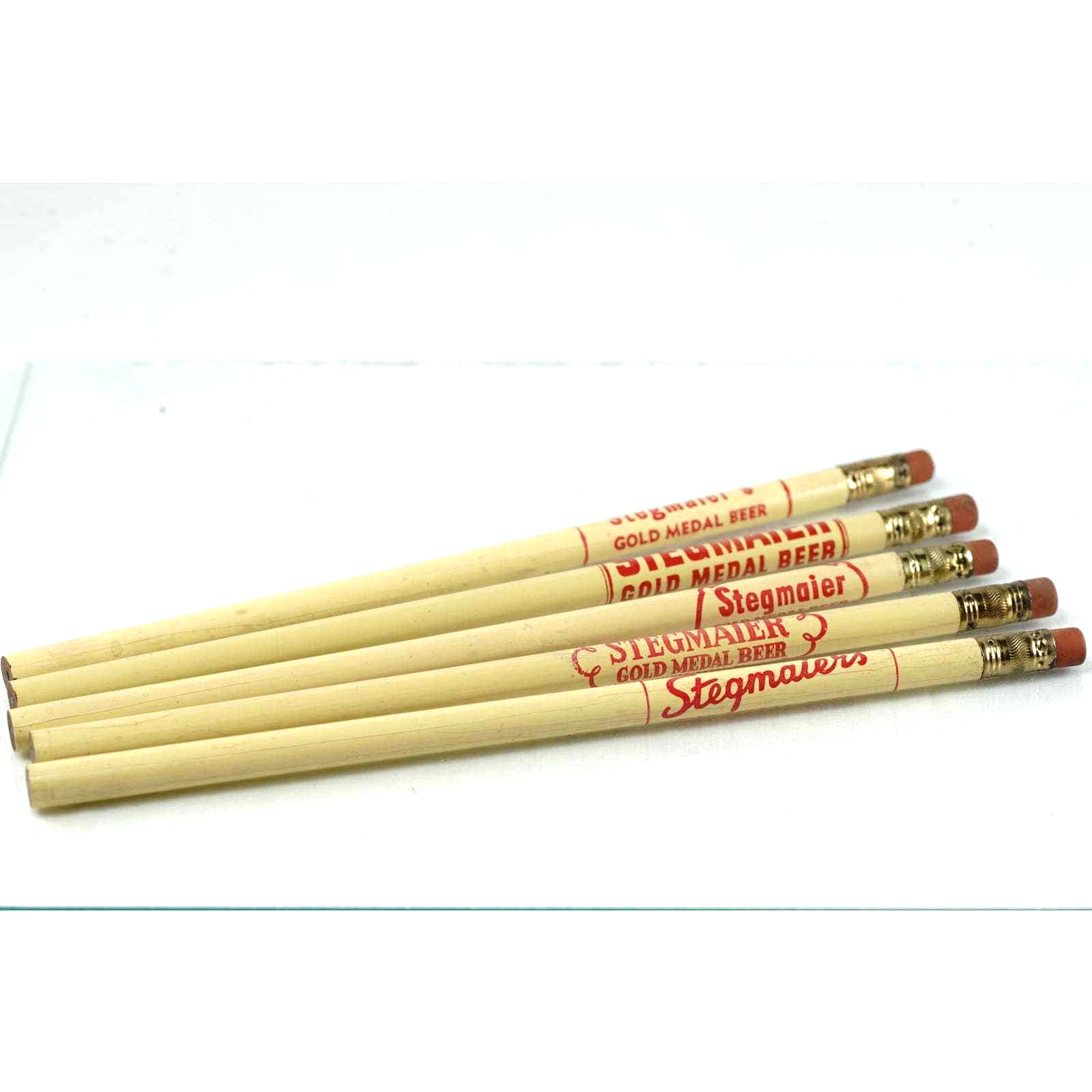 Lot of 5 Stegmaier Gold Medal Beer Brewing Company Mid-Century Modern Pencil Lot