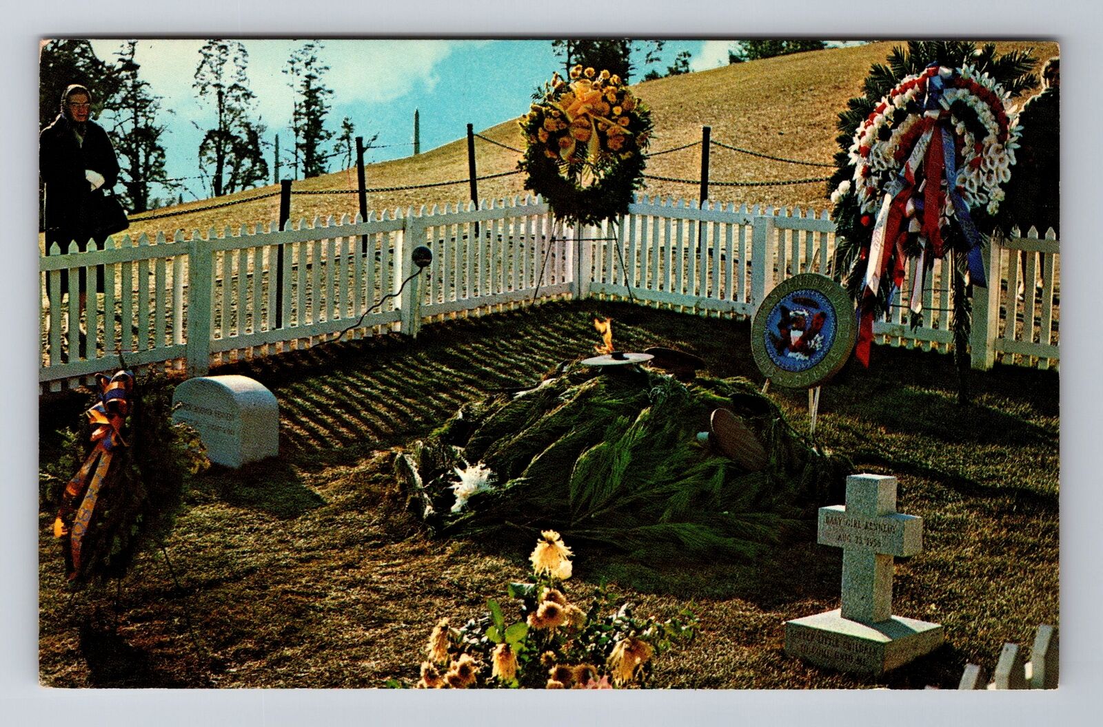 Arlington PA- Pennsylvania, John F Kennedy Grave, Antique, Vintage Postcard